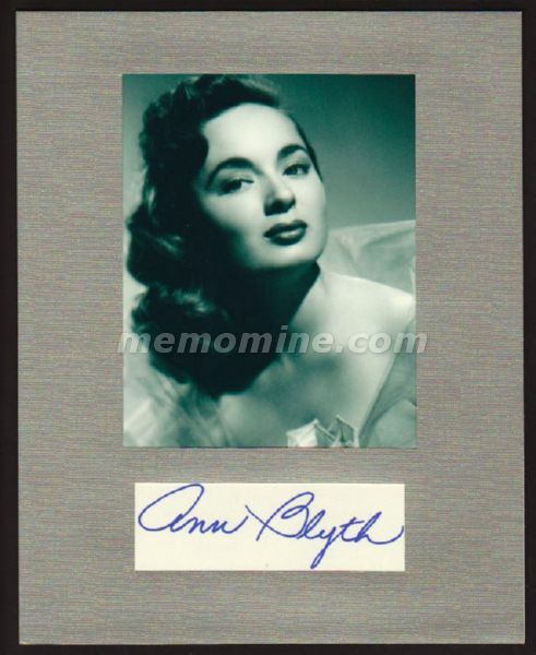 Blyth Ann Original Hand Signed 8x10 Display - Click Image to Close